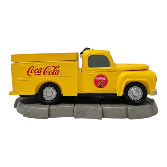 2000 Coca-Cola Betty Boop 1956 Yellow BoxTruck Figurine Decor Pudgy Vandor - Picture 5 of 16